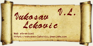 Vukosav Leković vizit kartica